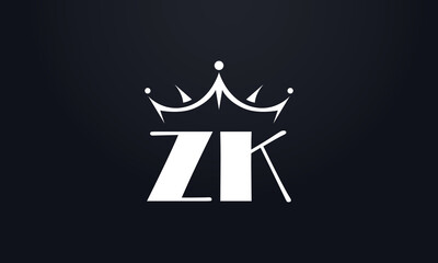 King crown logo design vector and extra bold queen symbol