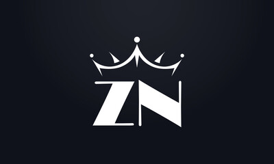 King crown logo design vector and extra bold queen symbol