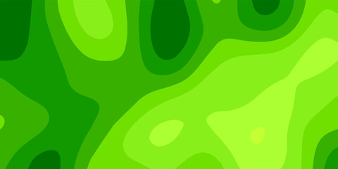 Green paper cut background. Abstract realistic papercut decoration textured with wavy layers, 3D abstract paper art style, wavy papercut abstract background, Vector illustration