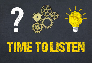 Obraz premium time to listen 