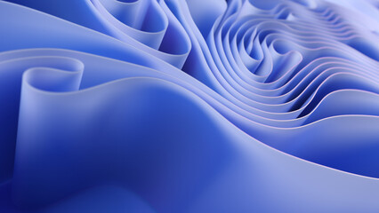 Background of an abstract shape in blue.