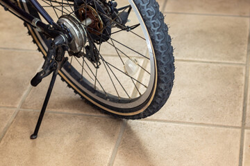 自転車の後輪