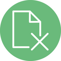 Reject Page Vector Icon
