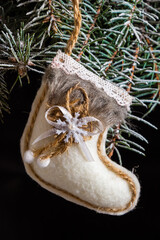 handmade soft toys, Christmas tree decorations, Christmas gifts, Valentine's Day gifts, love story, thread toys