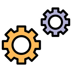 set of gear vector