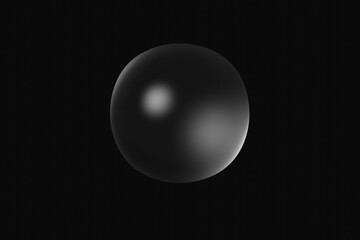 Soap Bubbles on black background
