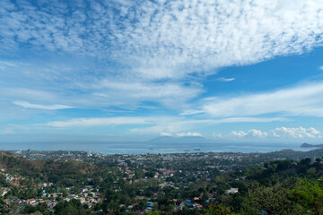 Fototapeta na wymiar Dili, the capital of East Timor with Atauro Island in the background