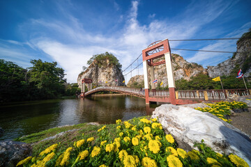Hin Khao Ngu Park, Khao Ngu Stone Park in Ratchaburi, Thailand also call Snake Mountain. Beautiful...
