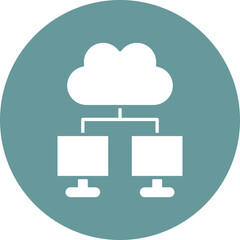 Cloud computing Icon Style