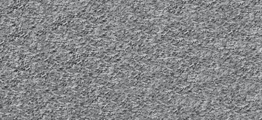 Fototapeta na wymiar Vector asphalt gray texture. Realistic tar pattern. Road horizontal banner. Ground grainy background. Grey cement structure, top view. Bitumen realistic surface. Stucco outside cover. Plaster paint