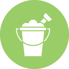 Sand Bucket Icon Style