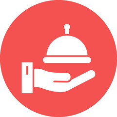 Fototapeta premium Room service Icon Style