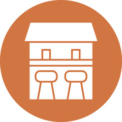 Bar Counter Icon Style