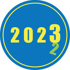 Icon in the circle 2022 change to 2023