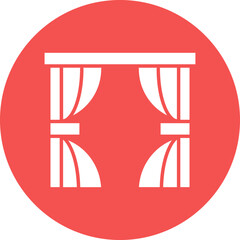 Curtains Icon Style