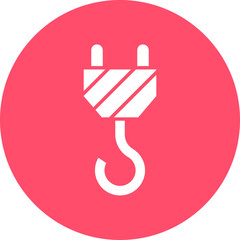 Crane Hook Icon Style