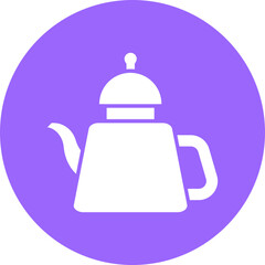 Tea Pot Icon Style