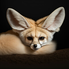 portrait of a fennec fox