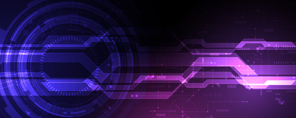 abstract background image concept of digital technology and communication network