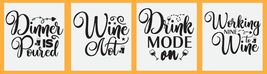 Obraz premium Wine svg t shirt design