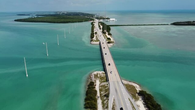 The beautiful Florida Keys from above - aerial view