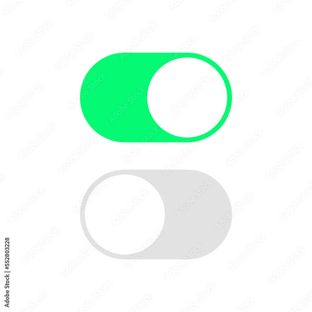 Poster toggle button icon vector in flat style