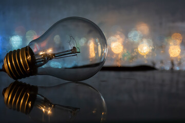 Old light bulb with high electricity consumption