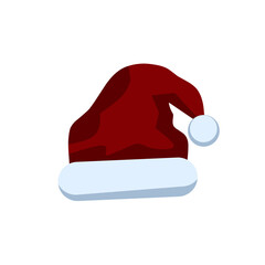 santa hat icon design, red hat santa with elegance concept, perfect for your design