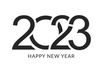 Happy New Year 2023. Vector illustration	