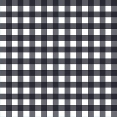 Geometric pattern seamless gingham black white 3d illustration can be used in decorative design Fashion clothes, curtains, tablecloths, gift wrapping paper