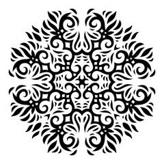 Clipart with black tribal tattoo single pattern