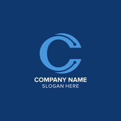 Obraz premium LETTER LOGO C