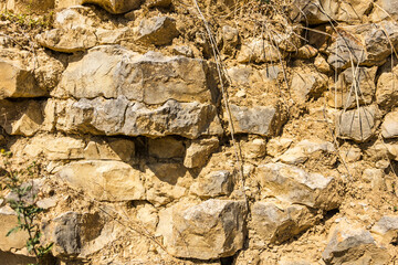Rock wall texture for background, wallpaper
