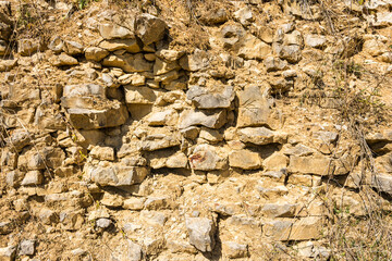 Rock wall texture for background, wallpaper
