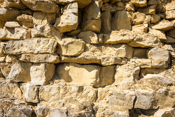 Rock wall texture for background, wallpaper
