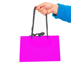 Gift bag in pink