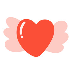 Heart with wings Icon.
