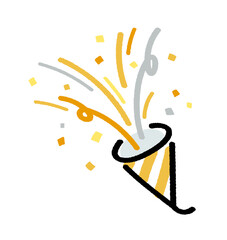 パーティークラッカー ゴールド