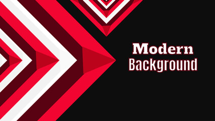 Abstract red white black overlap design modern background vector illustration.