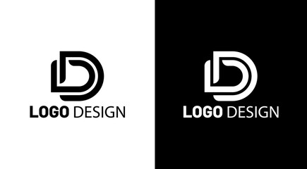 D Letter letter mark logo design