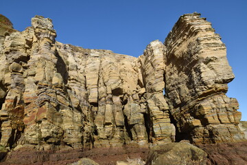 Rocky coast on the North Sea