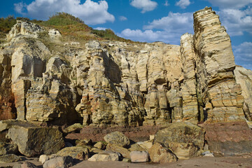 Rocky coast on the North Sea