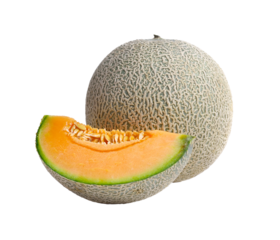 cantaloupe melon on transparent png