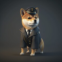 cute dog 3d Generative AI