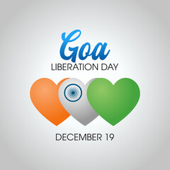 vector graphic of goa liberation day good for goa liberation day celebration. flat design. flyer design.flat illustration. - obrazy, fototapety, plakaty