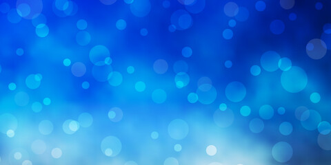 Light Blue, Yellow vector background with spots.
