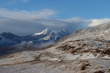 Snowdonia snowdon winter glyderau carneddau wales