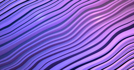 Abstract background of purple diagonal gradient unusual shiny bright beautiful lines and moving wave