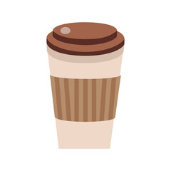 coffee cup icon isolate on transparent background.