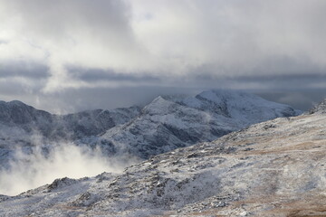 Snowdonia snowdon winter glyderau carneddau wales